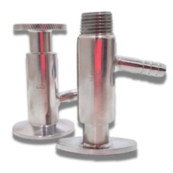 valvula muestra clamp